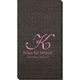 Pick Your Initial Monogram with Text Moire Guest Towels Image 2 of 2